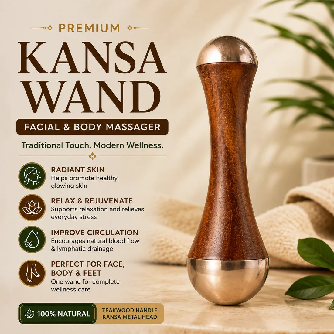 Ayurvedic Kansa Massager