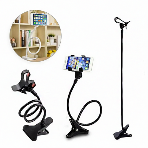 Flexible Gooseneck Mobile Phone Holder with Adjustable Arm and Clamp