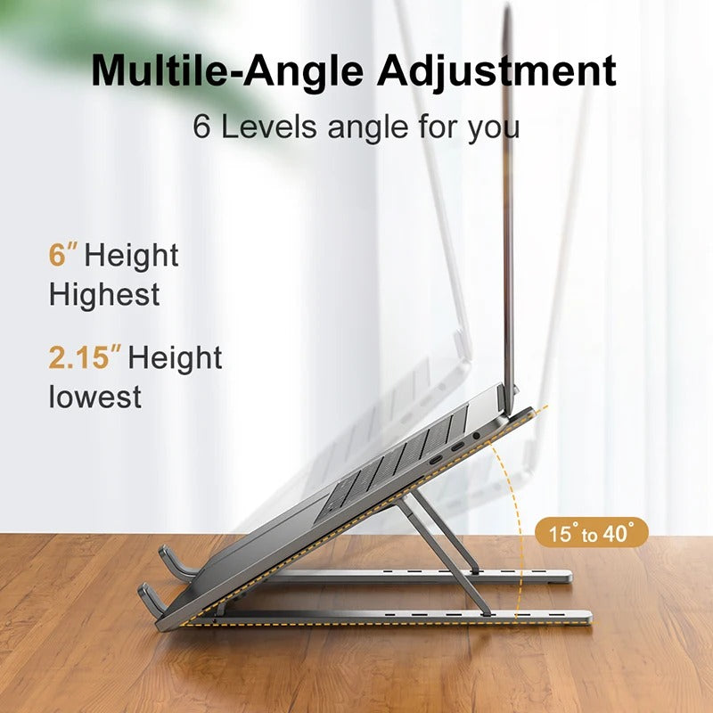 Adjustable Foldable Laptop Stand Portable Laptop Holder for Desk and Office